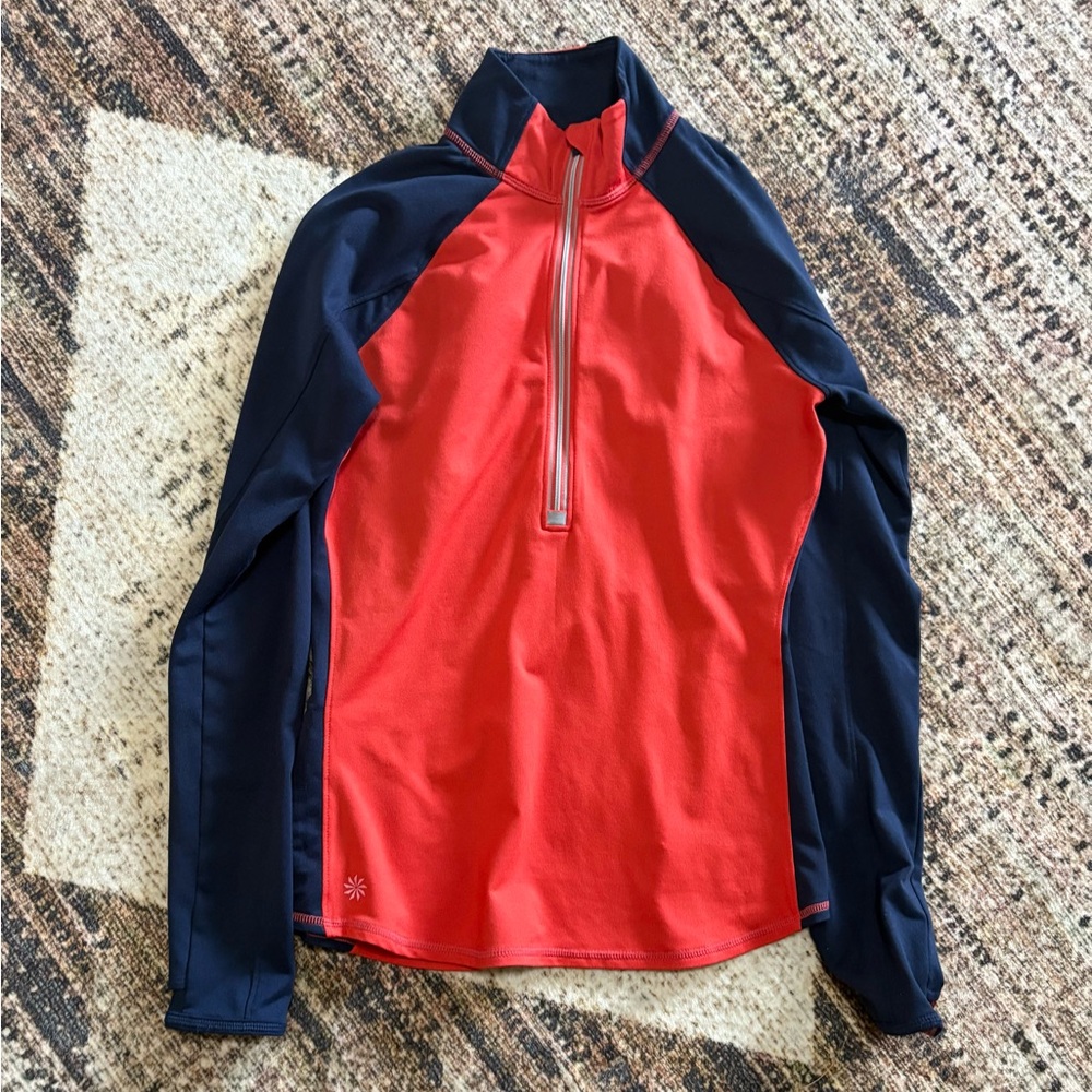 Athleta Running Wild Half Zip Small